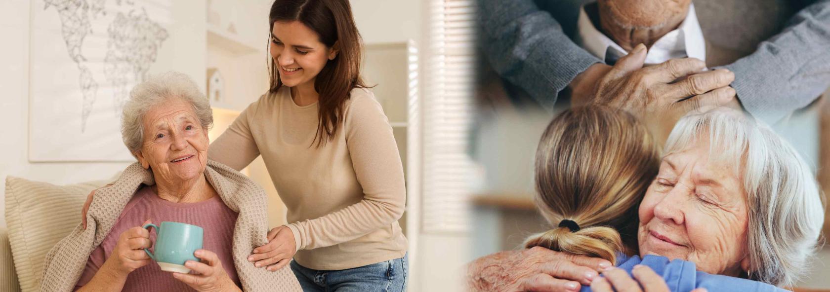 smiling senior adults